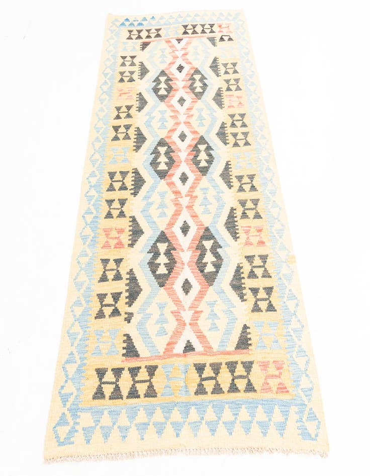 Detail image of  3' 7 x 6' 5  Hand Woven Kilim Maymana Wool Rug