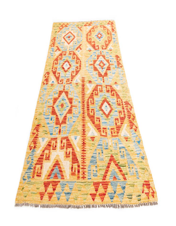 Detail image of  3' 5 x 6' 3  Hand Woven Kilim Maymana Wool Rug