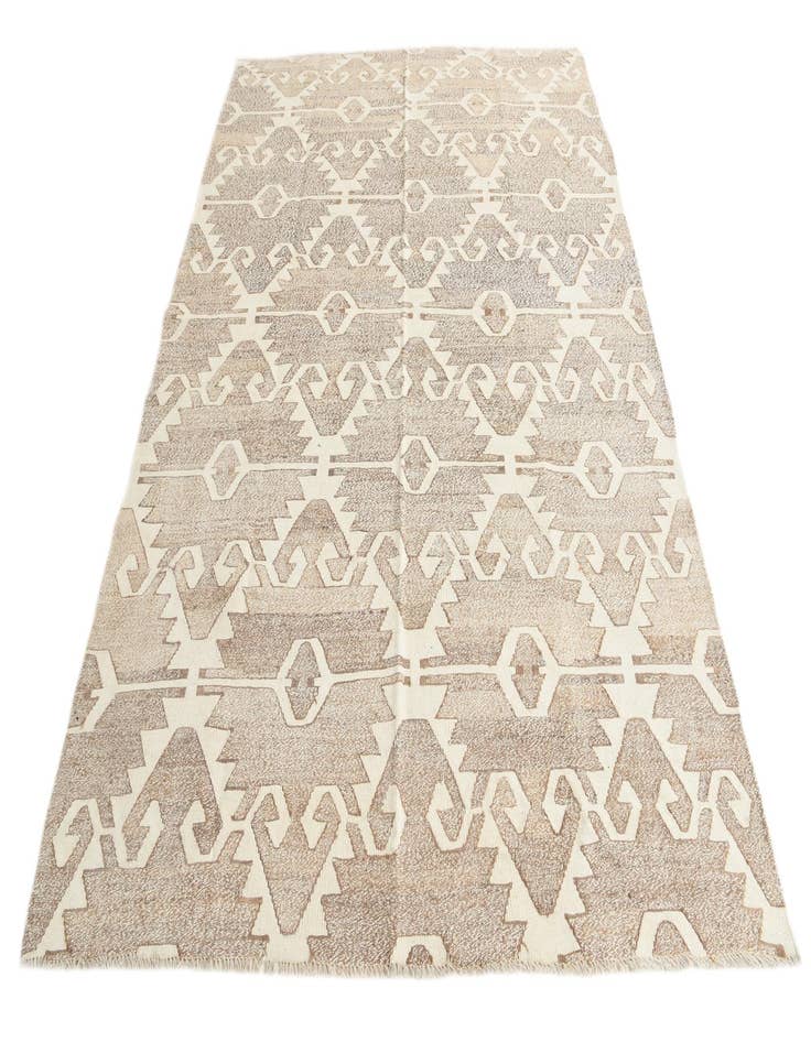 Detail image of  6' 2 x 8' 4  Hand Woven Kilim Modern Wool Rug