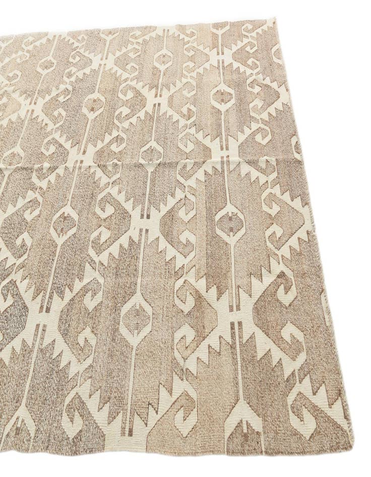 Detail image of  6' 2 x 8' 4  Hand Woven Kilim Modern Wool Rug