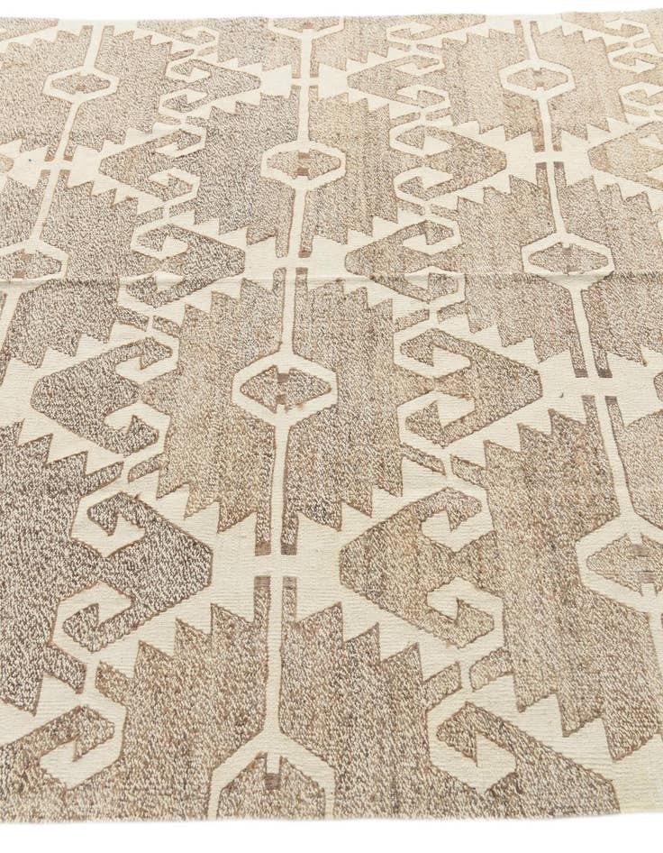Detail image of  6' 2 x 8' 4  Hand Woven Kilim Modern Wool Rug