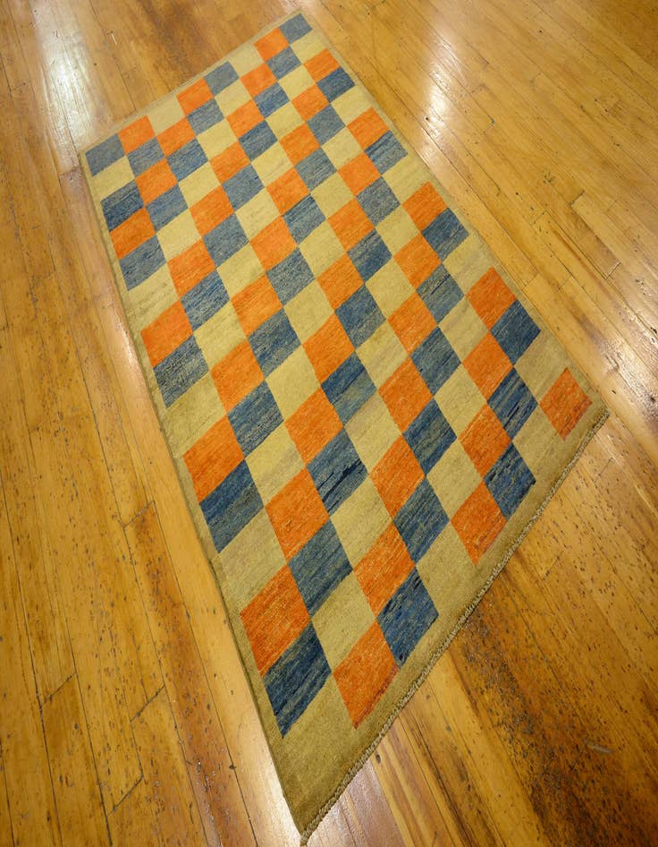 Detail image of  3' 9 x 5' 9  Hand Knotted Modern Ziegler Oriental Rug