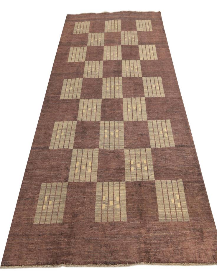 Detail image of  6' 9 x 10'  Hand Knotted Modern Ziegler Rug