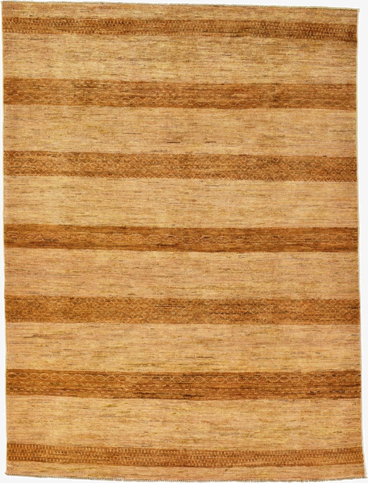  4' 10 x 6' 5  Hand Knotted Modern Ziegler Oriental Rug