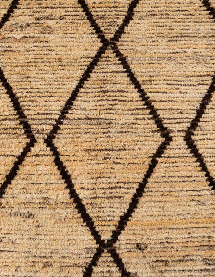 Detail image of  5' 3 x 8' 2  Hand Knotted Moroccan Wool Rug