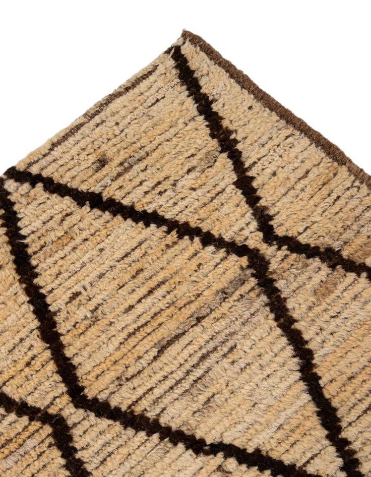 Detail image of  5' 3 x 8' 2  Hand Knotted Moroccan Wool Rug