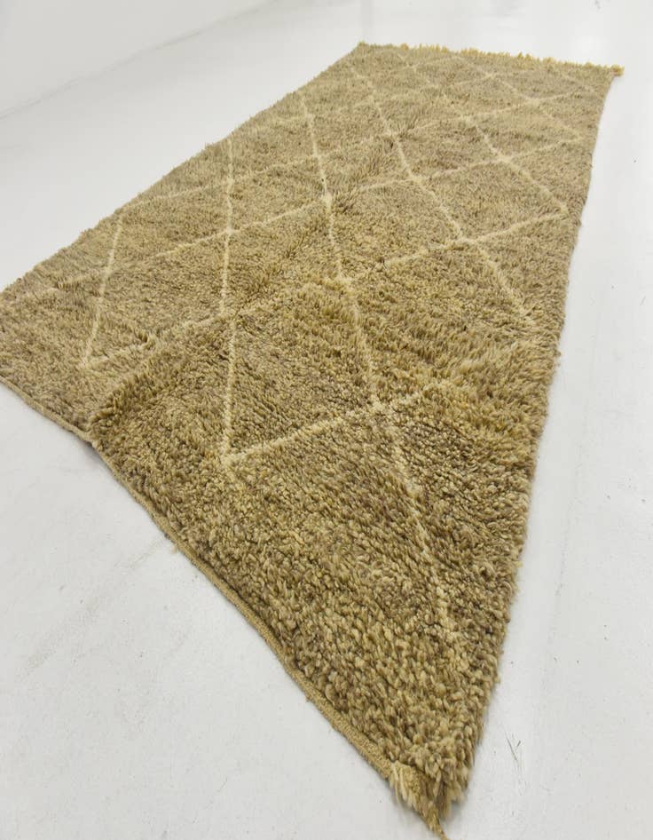 Detail image of  6' 7 x 10' 10  Hand Knotted Moroccan Wool Rug