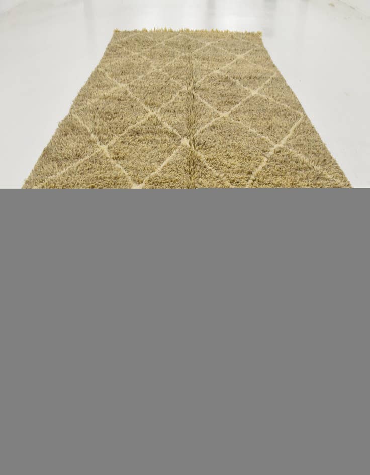 Detail image of  6' 7 x 10' 10  Hand Knotted Moroccan Wool Rug