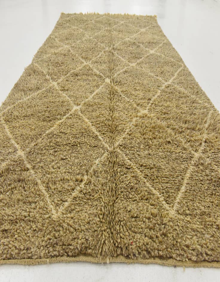 Detail image of  6' 7 x 10' 10  Hand Knotted Moroccan Wool Rug