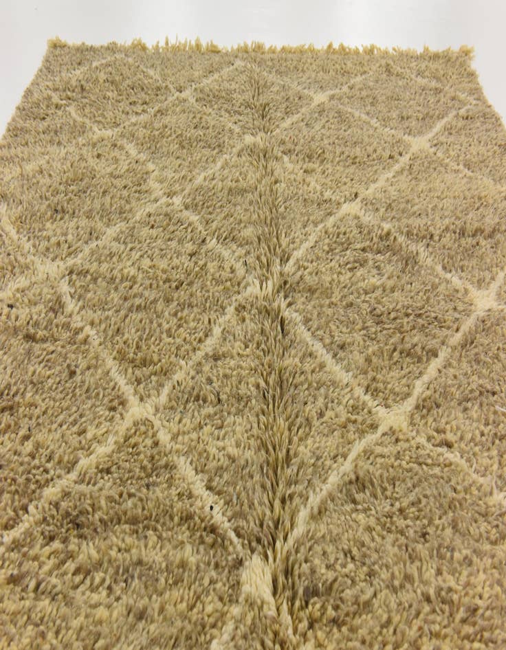 Detail image of  6' 7 x 10' 10  Hand Knotted Moroccan Wool Rug