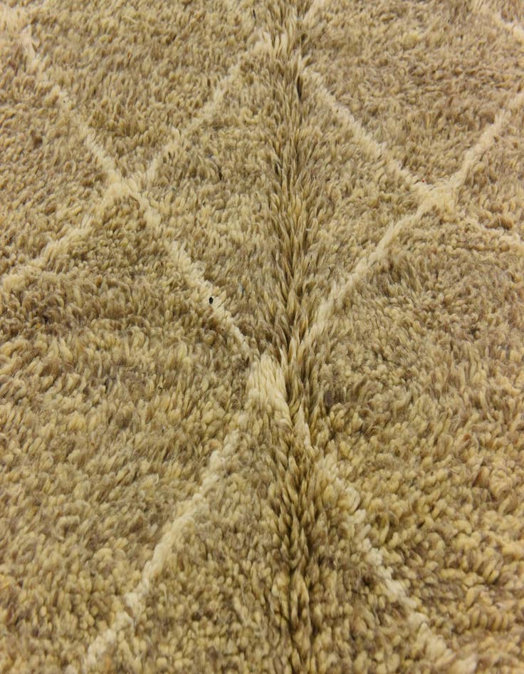 Detail image of  6' 7 x 10' 10  Hand Knotted Moroccan Wool Rug