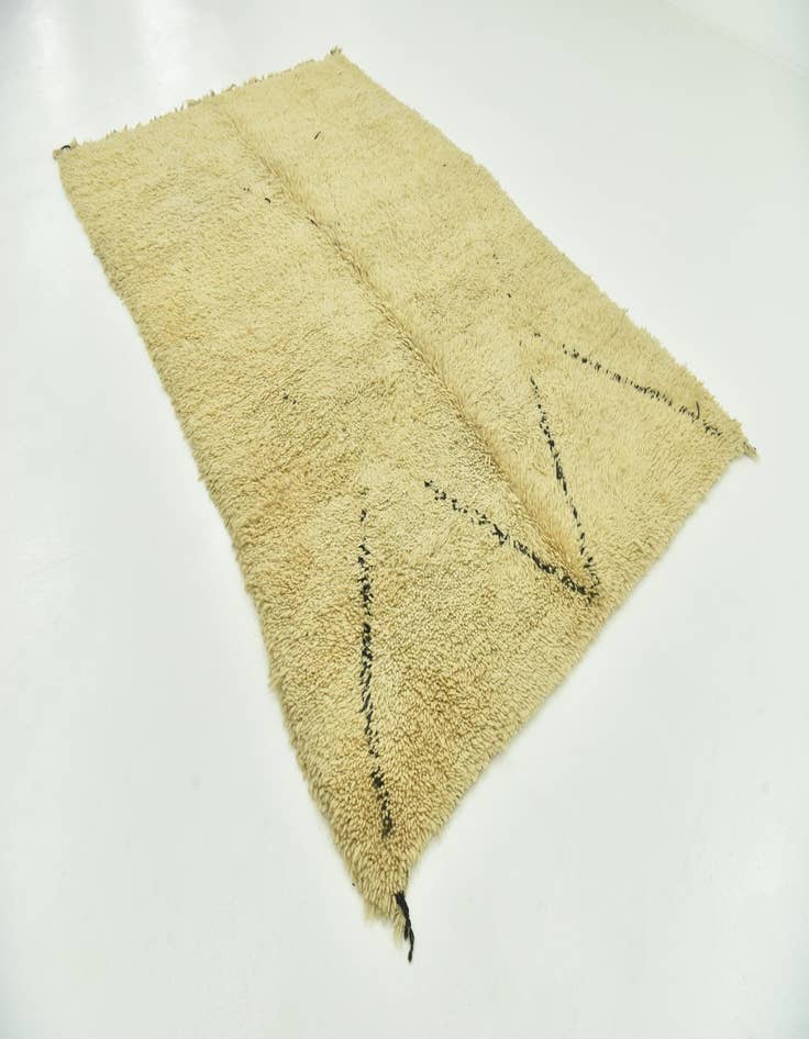 Detail image of  6' 2 x 9' 10  Hand Knotted Moroccan Wool Rug