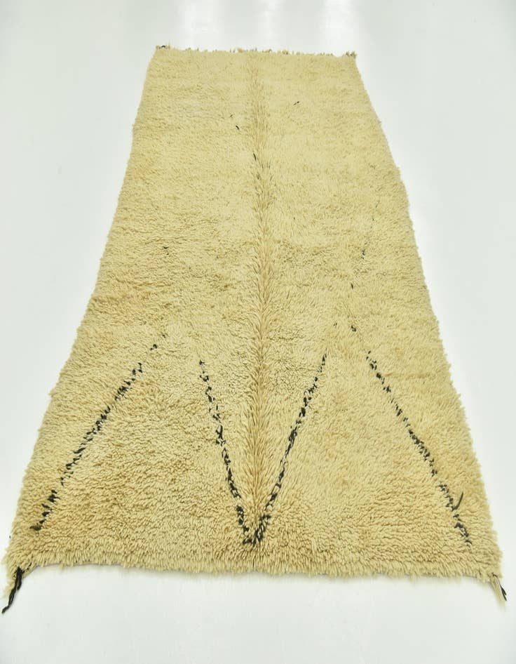 Detail image of  6' 2 x 9' 10  Hand Knotted Moroccan Wool Rug