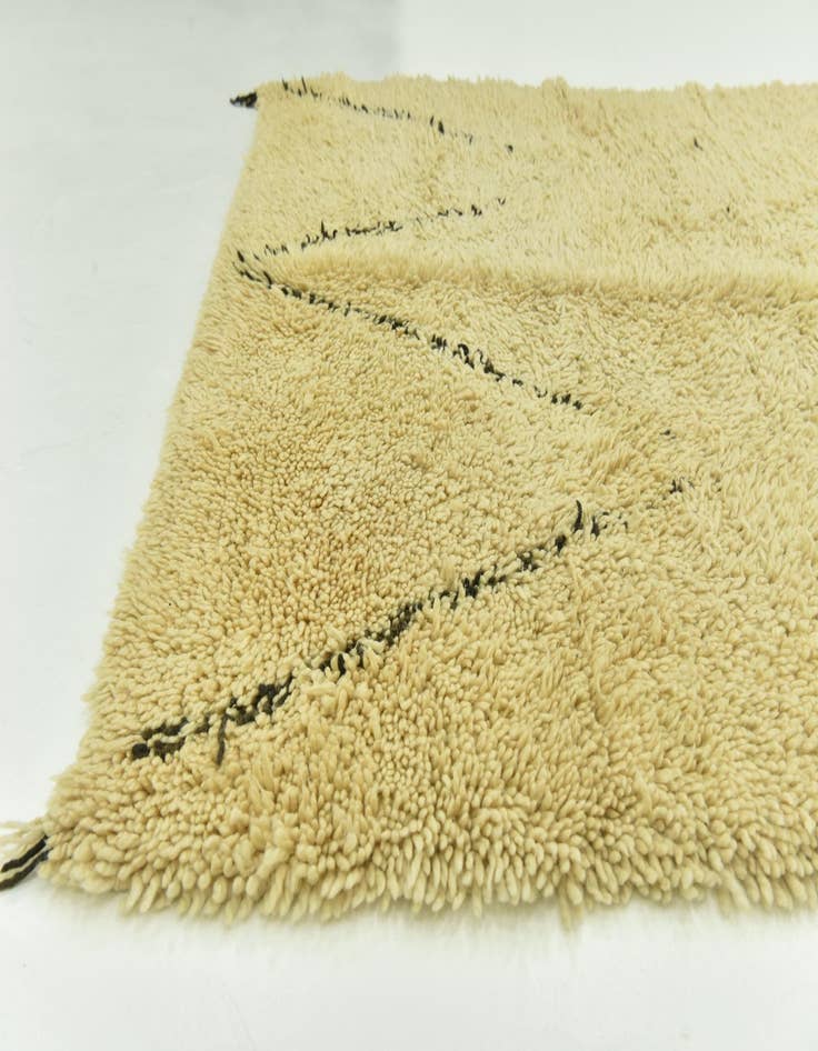 Detail image of  6' 2 x 9' 10  Hand Knotted Moroccan Wool Rug