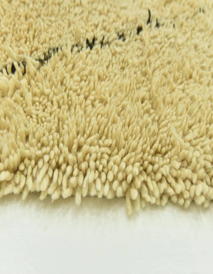 Detail image of  6' 2 x 9' 10  Hand Knotted Moroccan Wool Rug