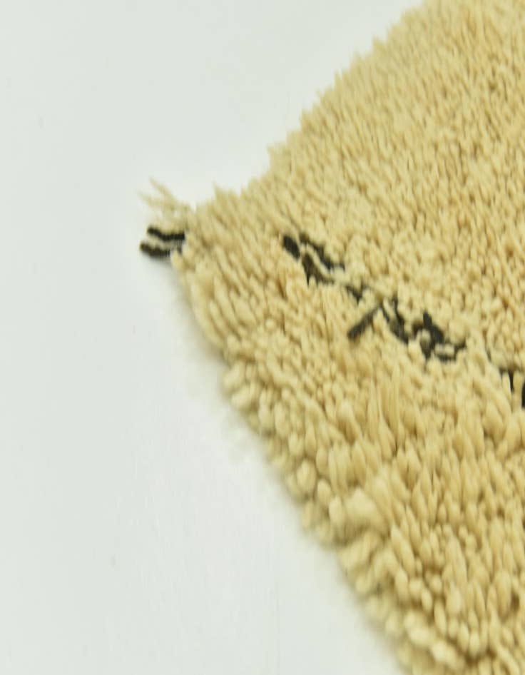 Detail image of  6' 2 x 9' 10  Hand Knotted Moroccan Wool Rug