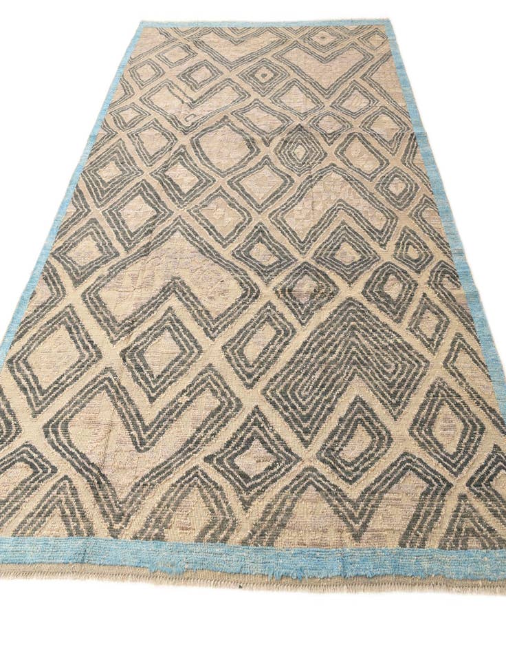 Detail image of  9' 2 x 12' 2  Hand Knotted Moroccan Wool Rug