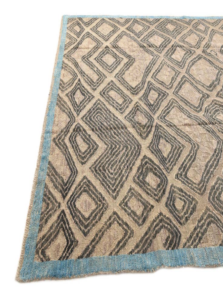Detail image of  9' 2 x 12' 2  Hand Knotted Moroccan Wool Rug