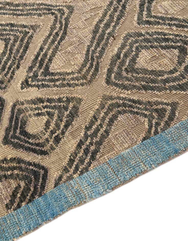 Detail image of  9' 2 x 12' 2  Hand Knotted Moroccan Wool Rug