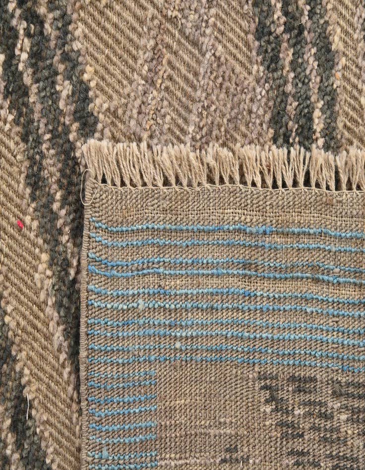 Detail image of  9' 2 x 12' 2  Hand Knotted Moroccan Wool Rug