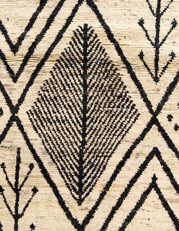 Detail image of  15' 10 x 24' 9  Hand Knotted Moroccan Wool Rug