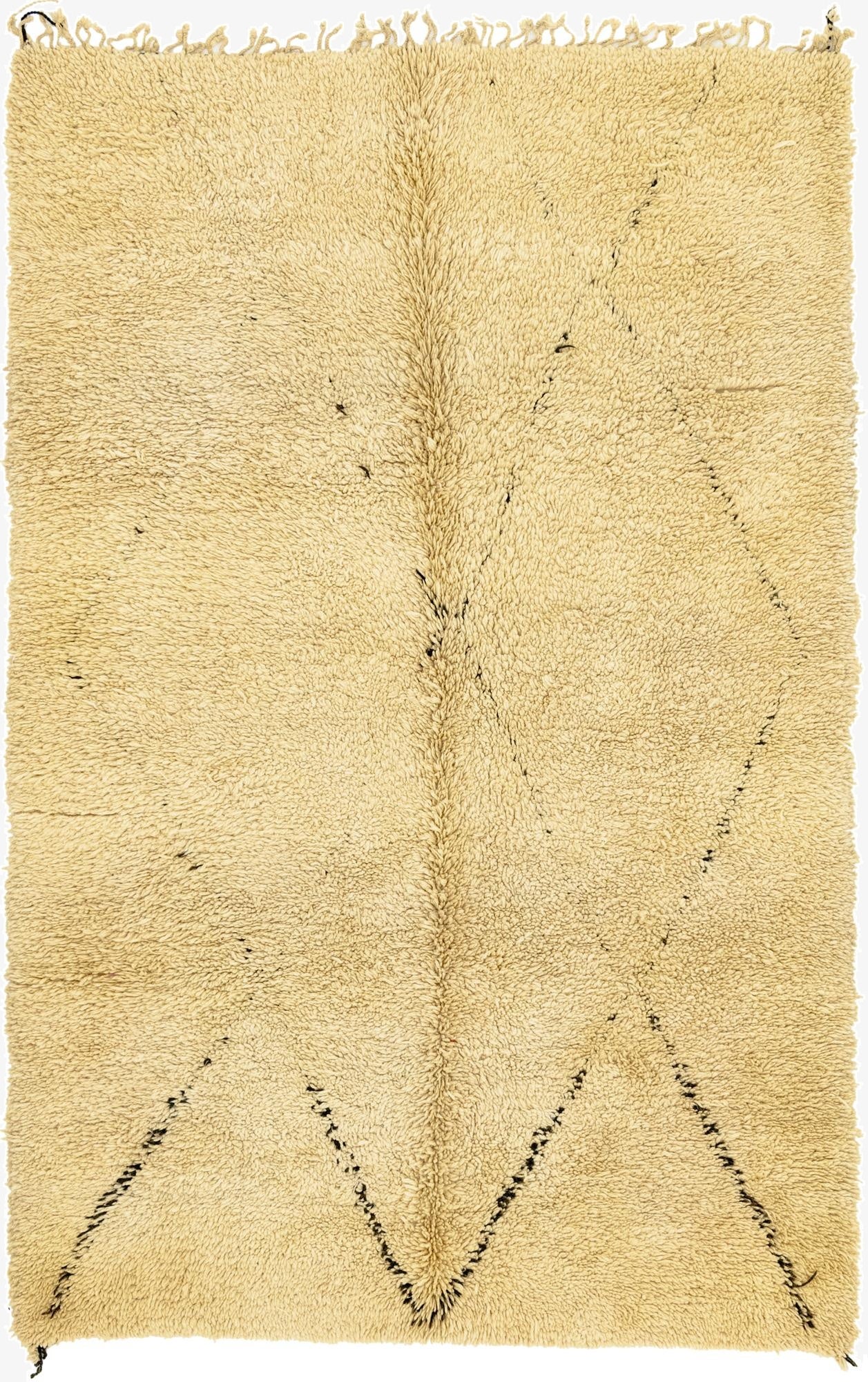  6' 2 x 9' 10  Hand Knotted Moroccan Wool Rug