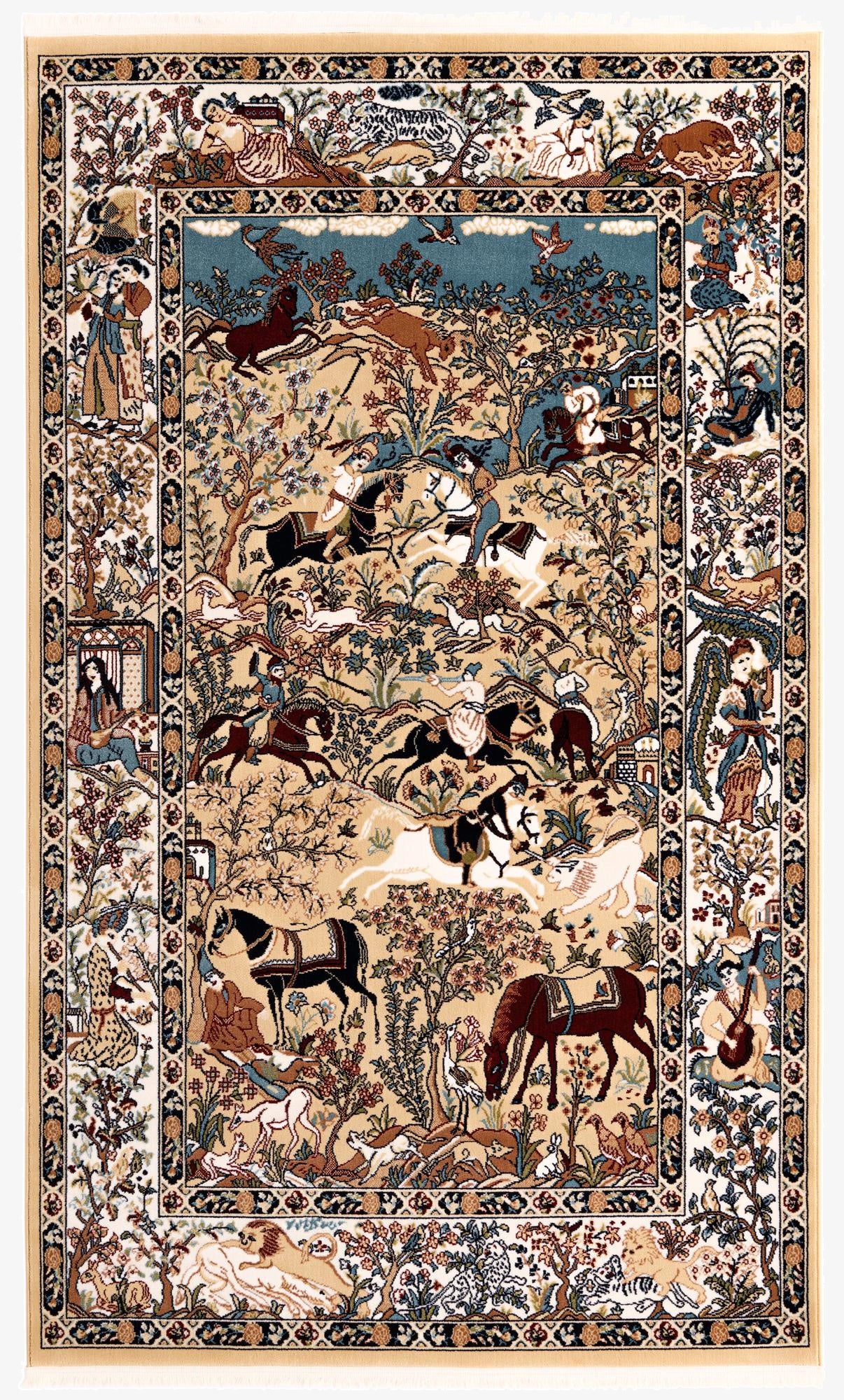  5' 3 x 8' Nain Design Rug