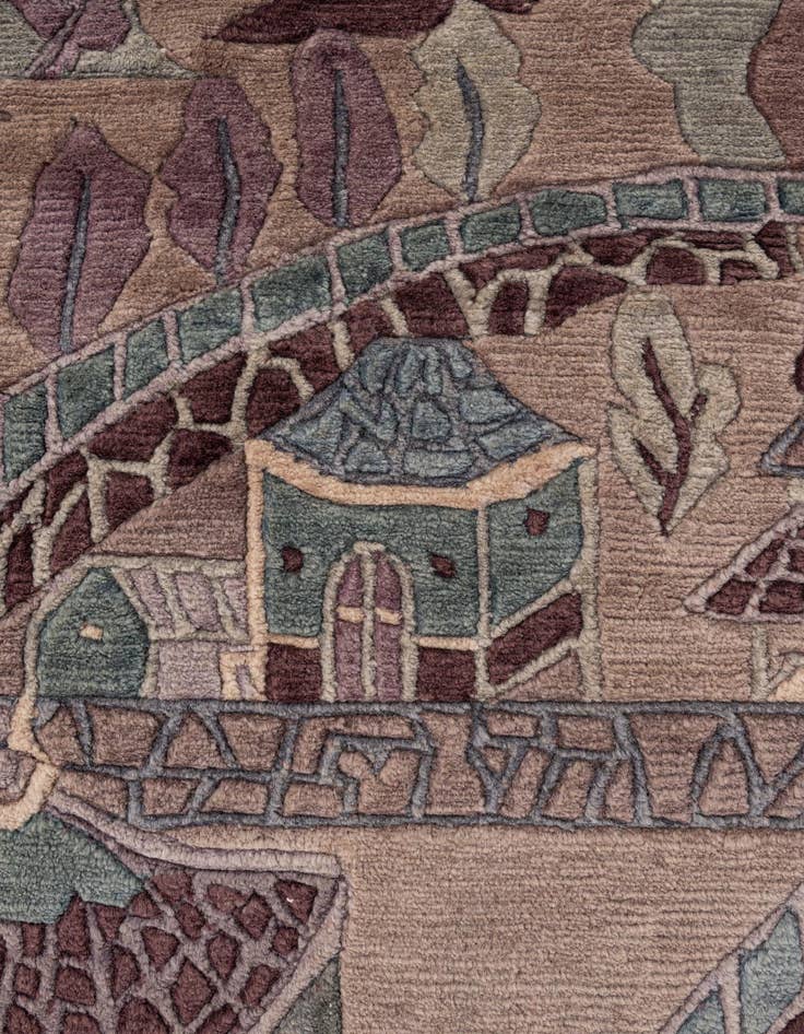 Detail image of  10' x 12' 11  Hand Knotted Nepal Wool Rug