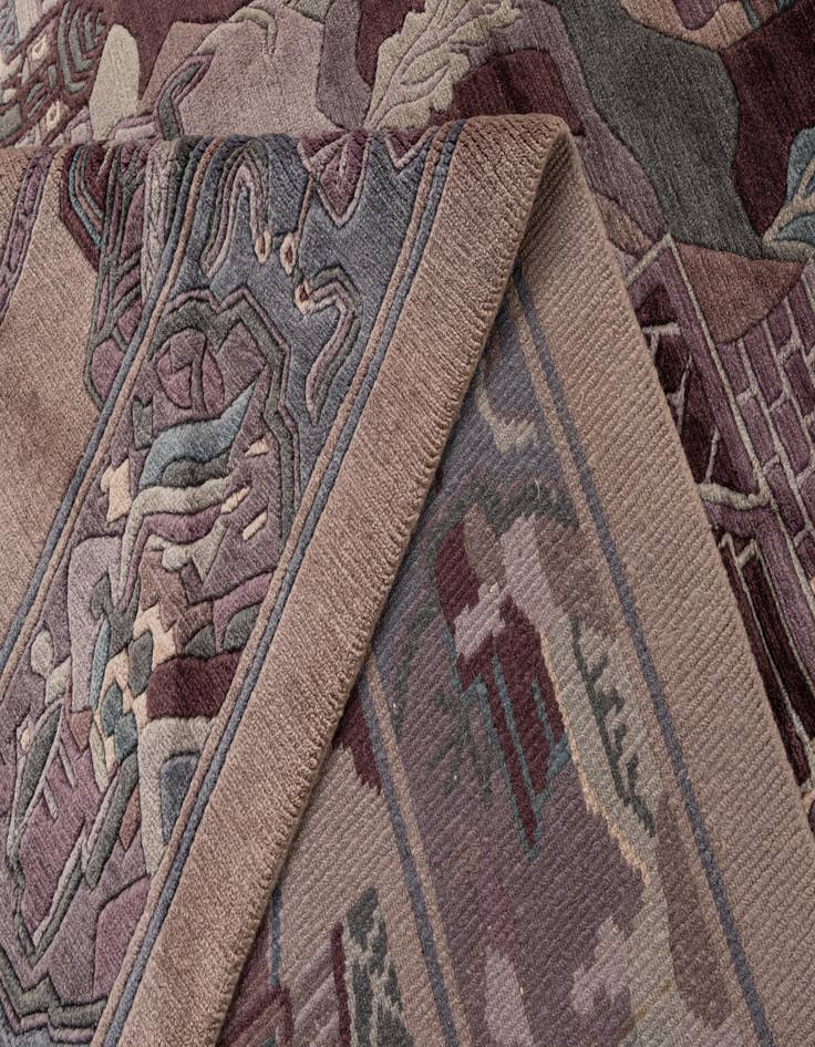 Detail image of  10' x 12' 11  Hand Knotted Nepal Wool Rug