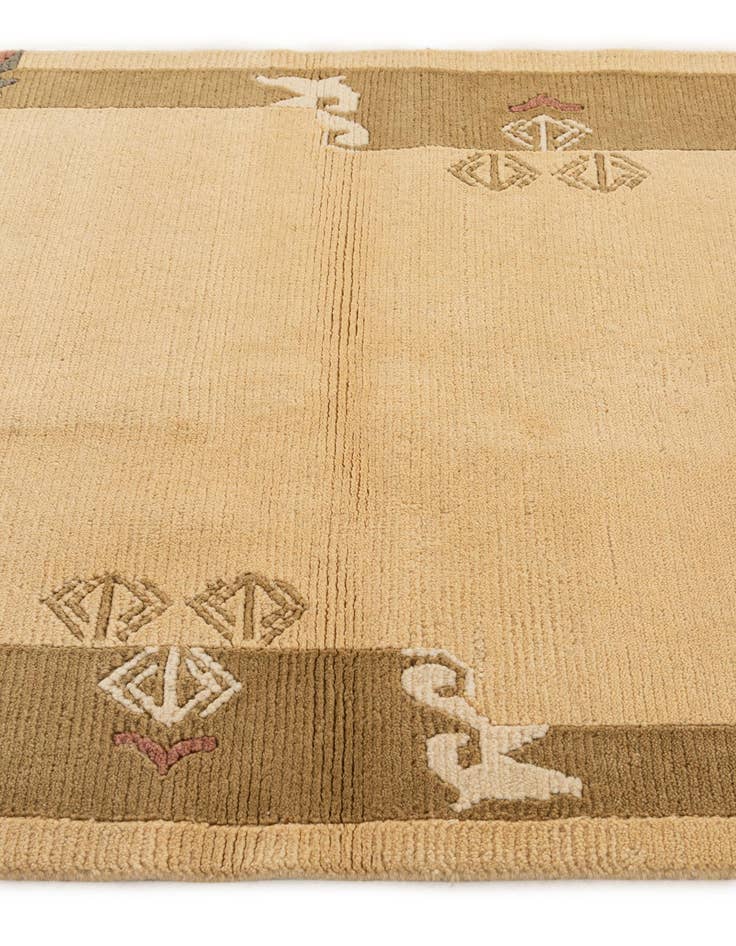 Detail image of  3' 3 x 5'  Hand Knotted Nepal Wool Rug