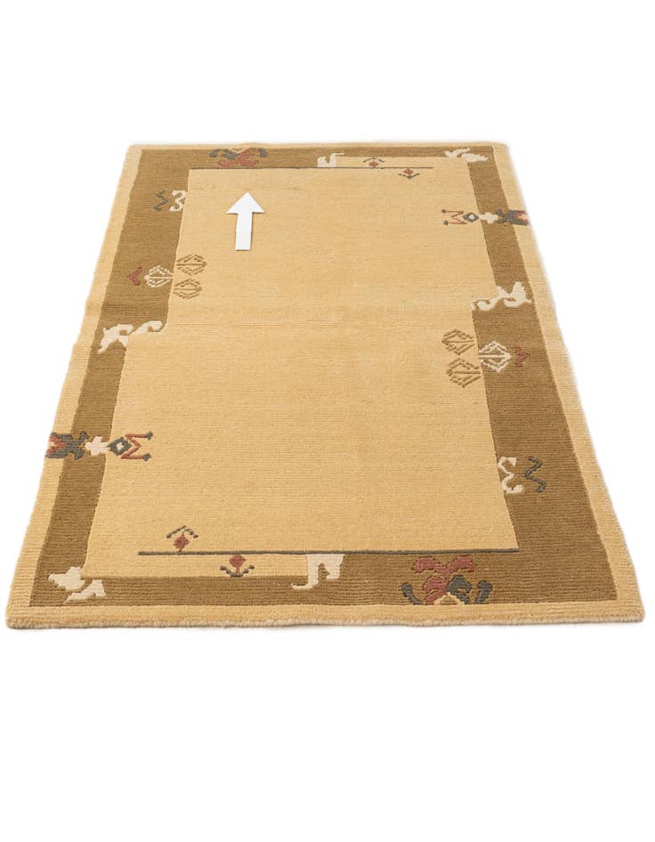 Detail image of  3' 3 x 5'  Hand Knotted Nepal Wool Rug