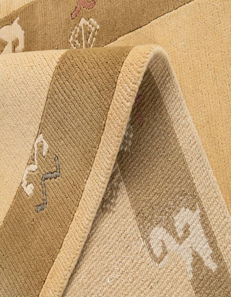 Detail image of  3' 3 x 5'  Hand Knotted Nepal Wool Rug