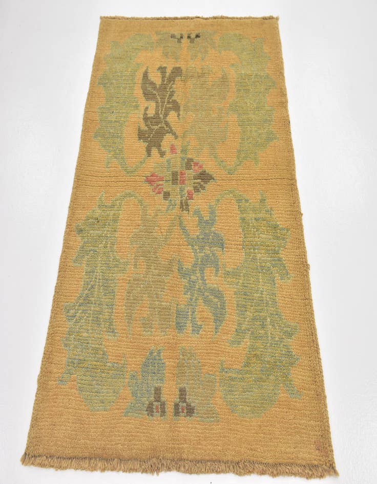 Detail image of  3' 7 x 4' 10  Hand Knotted Oushak Wool Rug