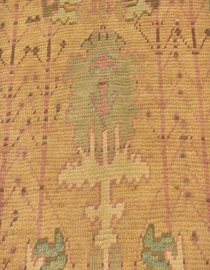 Detail image of  4' 3 x 7' 5  Hand Knotted Oushak Wool Rug