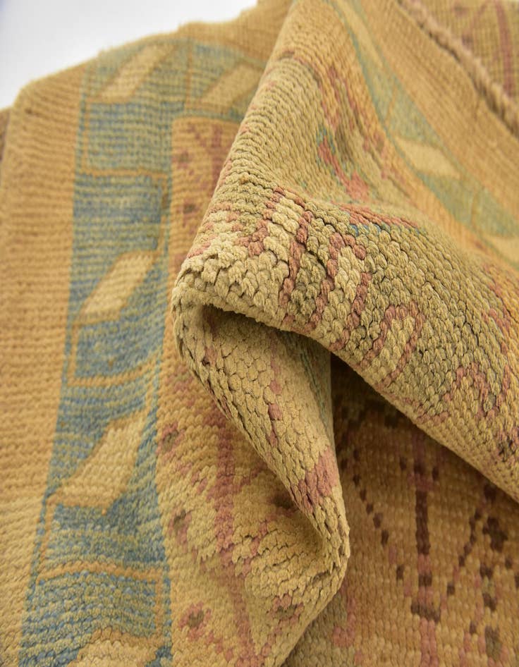 Detail image of  4' 3 x 7' 5  Hand Knotted Oushak Wool Rug