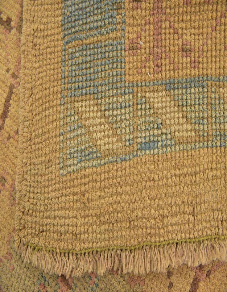 Detail image of  4' 3 x 7' 5  Hand Knotted Oushak Wool Rug