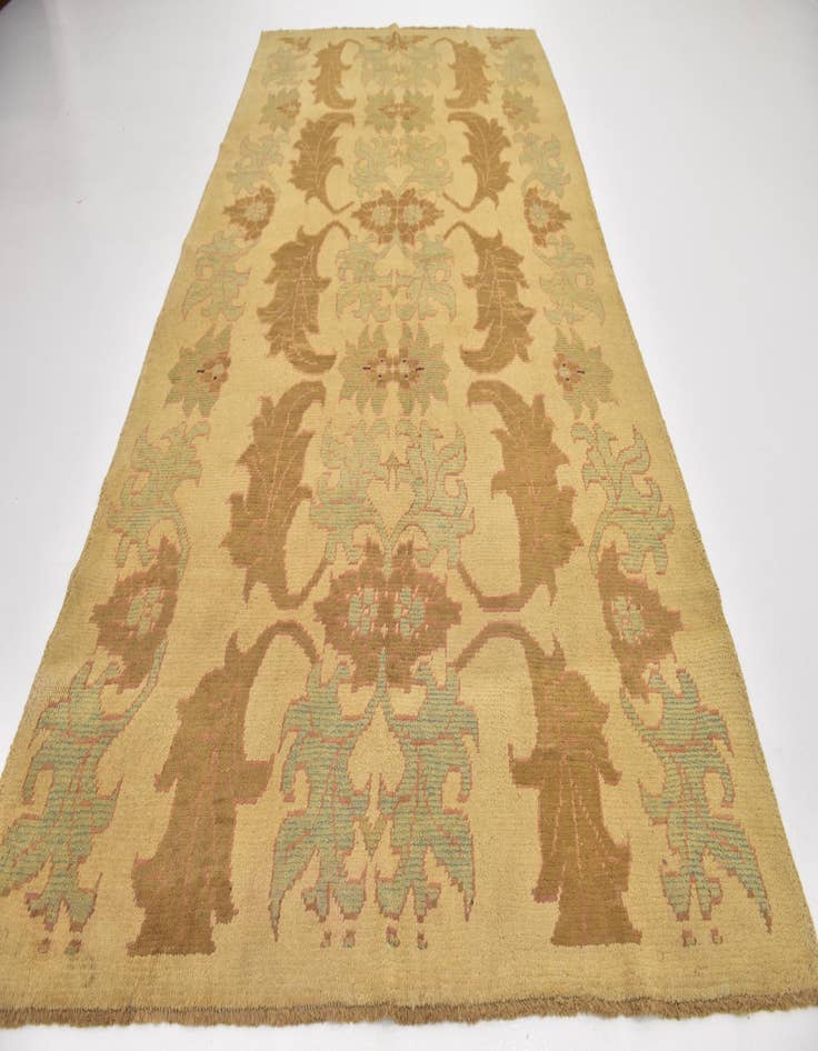 Detail image of  7' x 13' 2  Hand Knotted Oushak Wool Rug