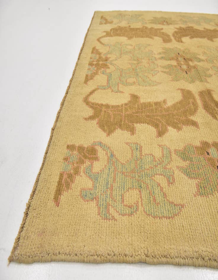 Detail image of  7' x 13' 2  Hand Knotted Oushak Wool Rug