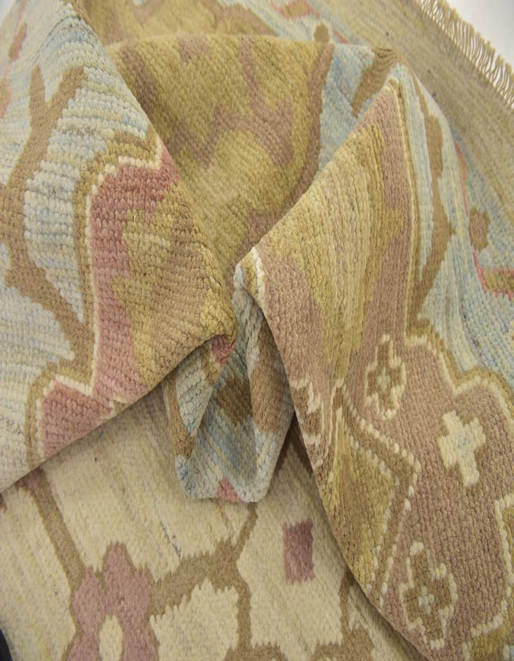 Detail image of  11' 7 x 16' 5  Hand Knotted Oushak Wool Rug