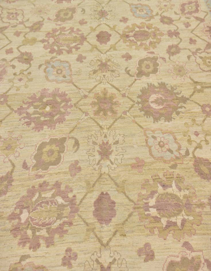 Detail image of  11' 7 x 16' 5  Hand Knotted Oushak Wool Rug