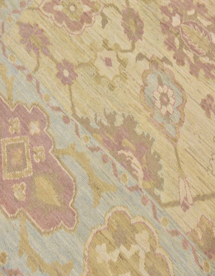 Detail image of  11' 7 x 16' 5  Hand Knotted Oushak Wool Rug