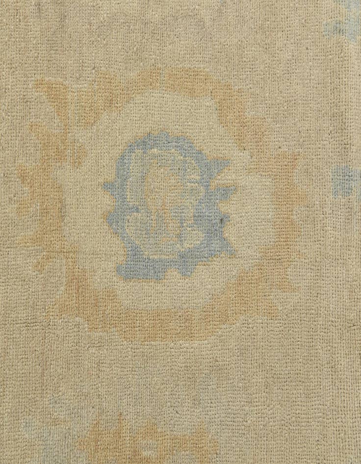 Detail image of  9' x 12'  Hand Knotted Oushak Wool Rug