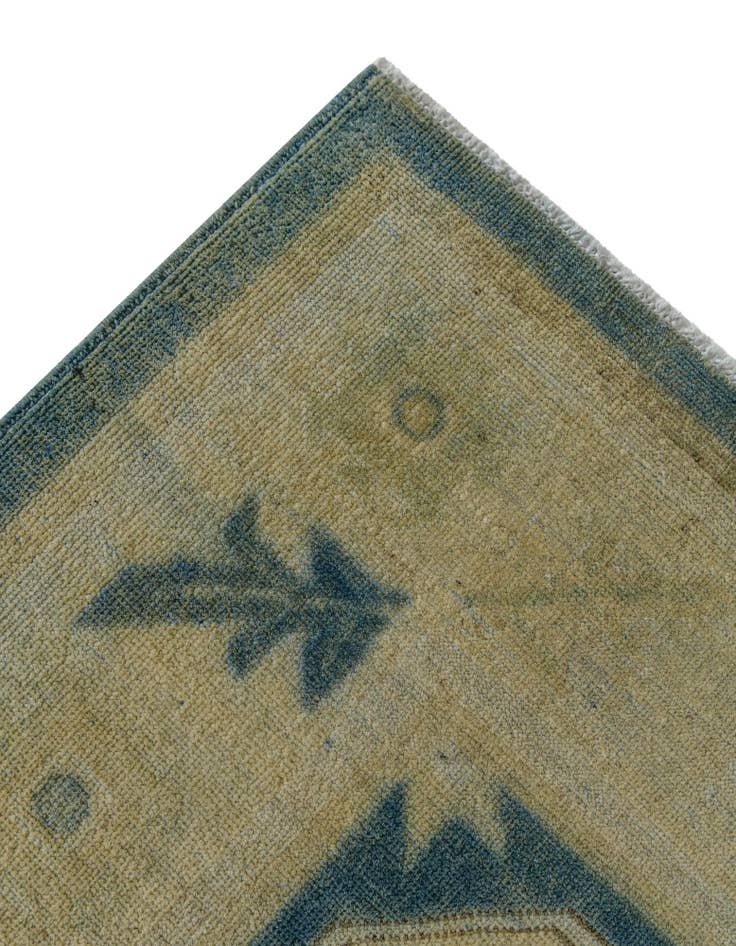 Detail image of 9' 9 x 12' 4 Hand Knotted Oushak Wool Rug