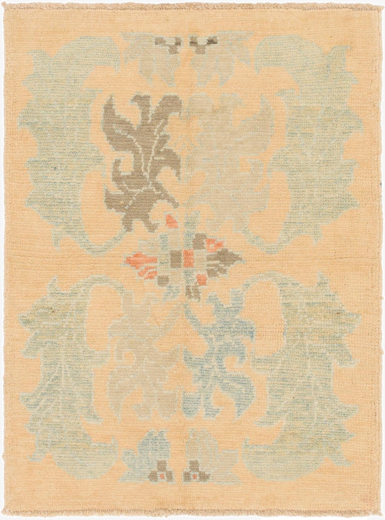  3' 7 x 4' 10  Hand Knotted Oushak Wool Rug