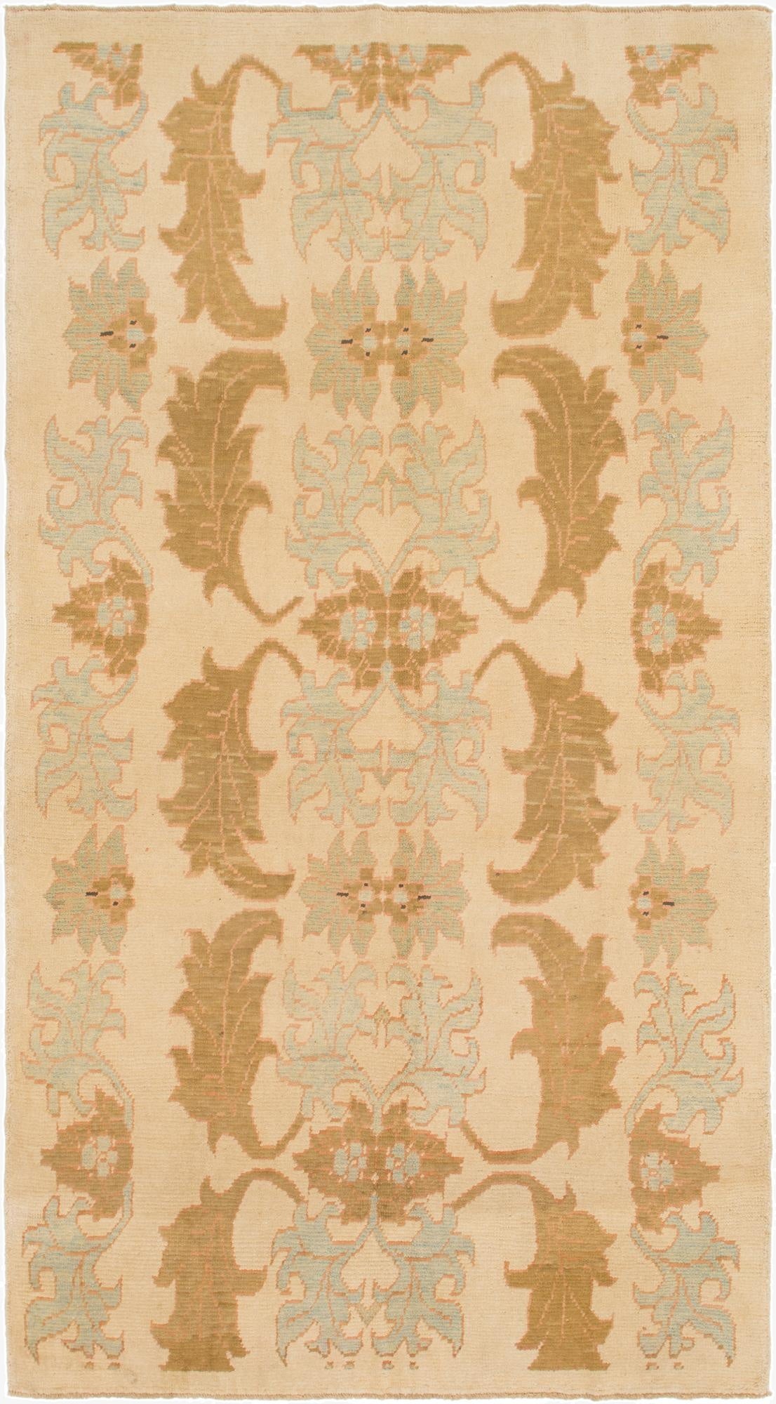 7' x 13' 2  Hand Knotted Oushak Wool Rug