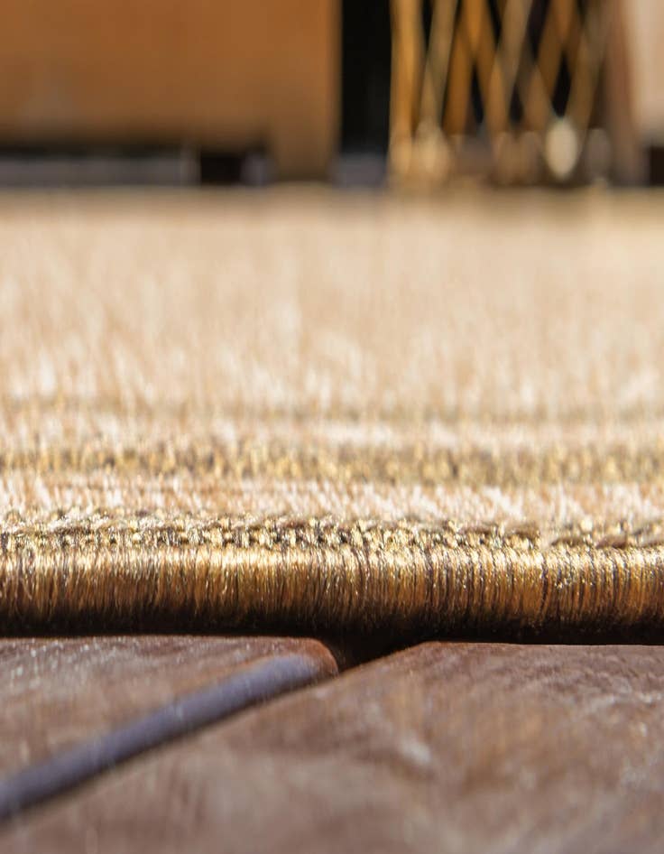 Detail image of  3' 3 x 5'  Washable Border Indoor / Outdoor Rug