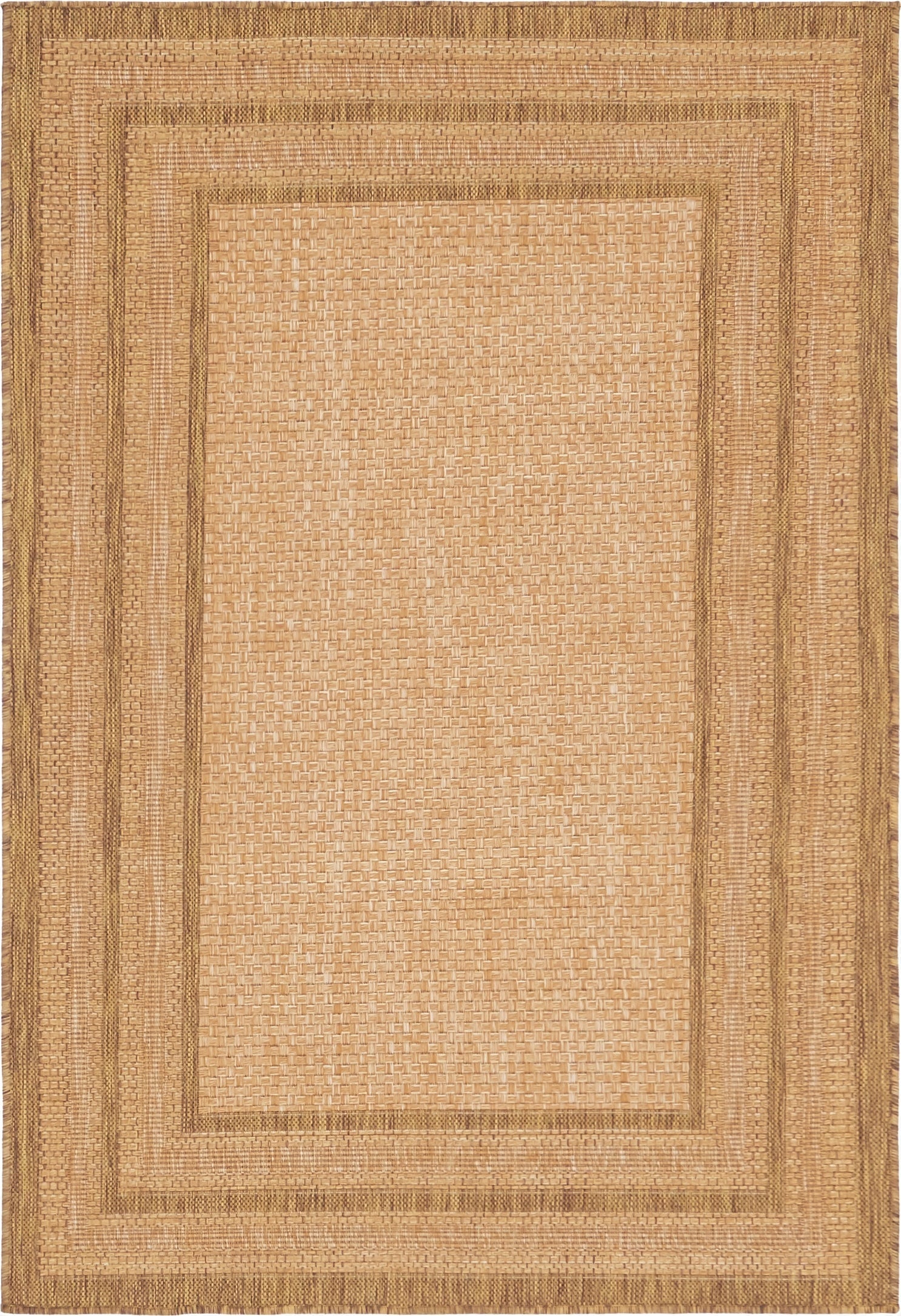 Primary image  4' x 6'  Washable Border Indoor / Outdoor Rug