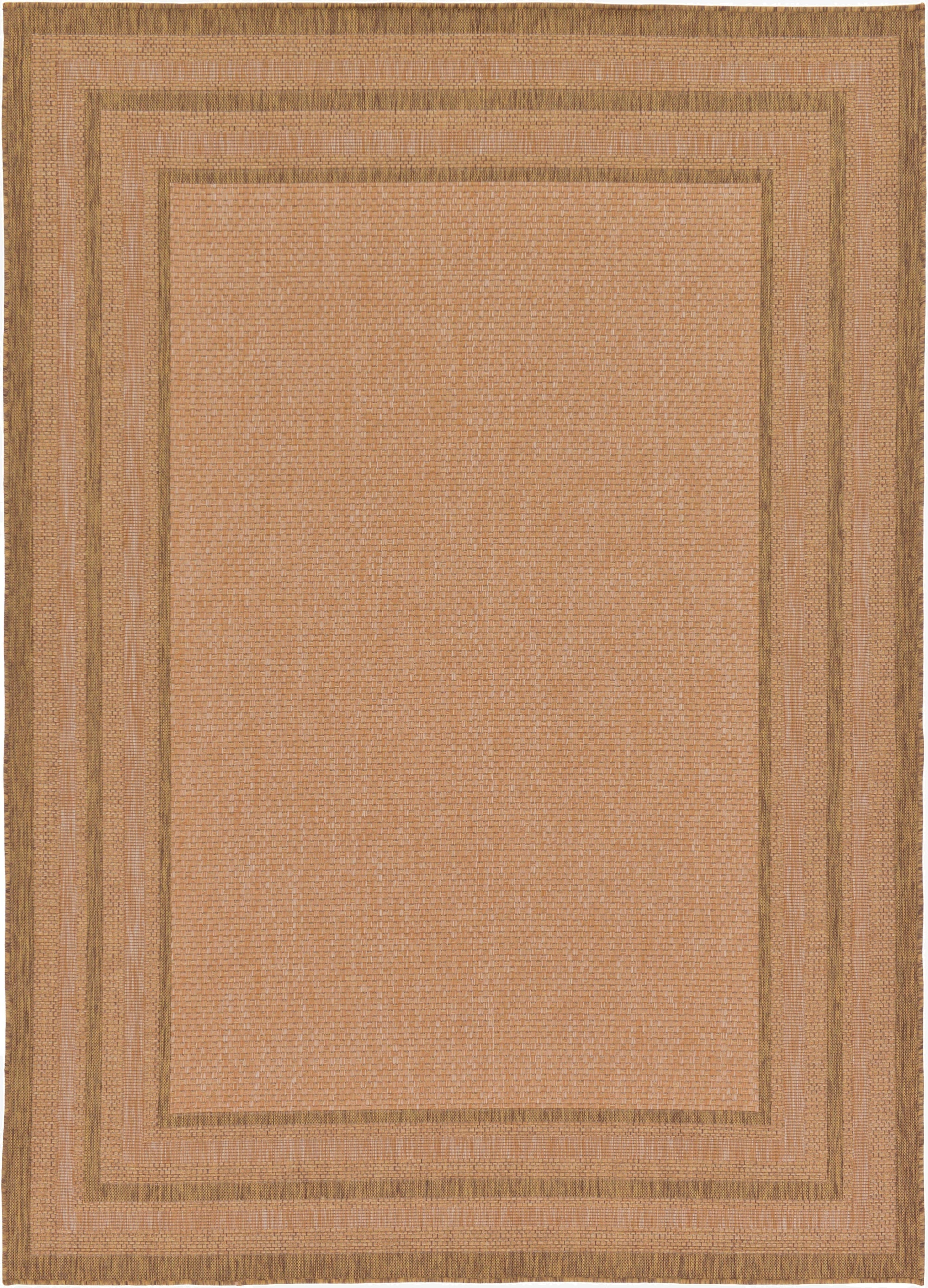  7' x 10'  Washable Border Indoor / Outdoor Rug