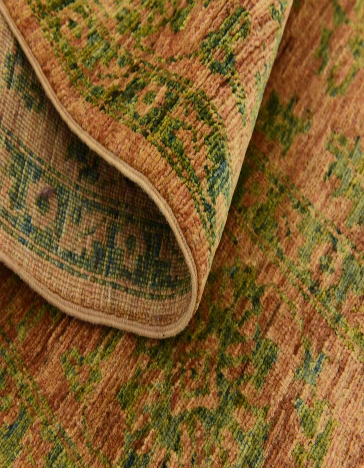 Detail image of  6' 8 x 8' 3  Hand Knotted Peshawar Ziegler Rug