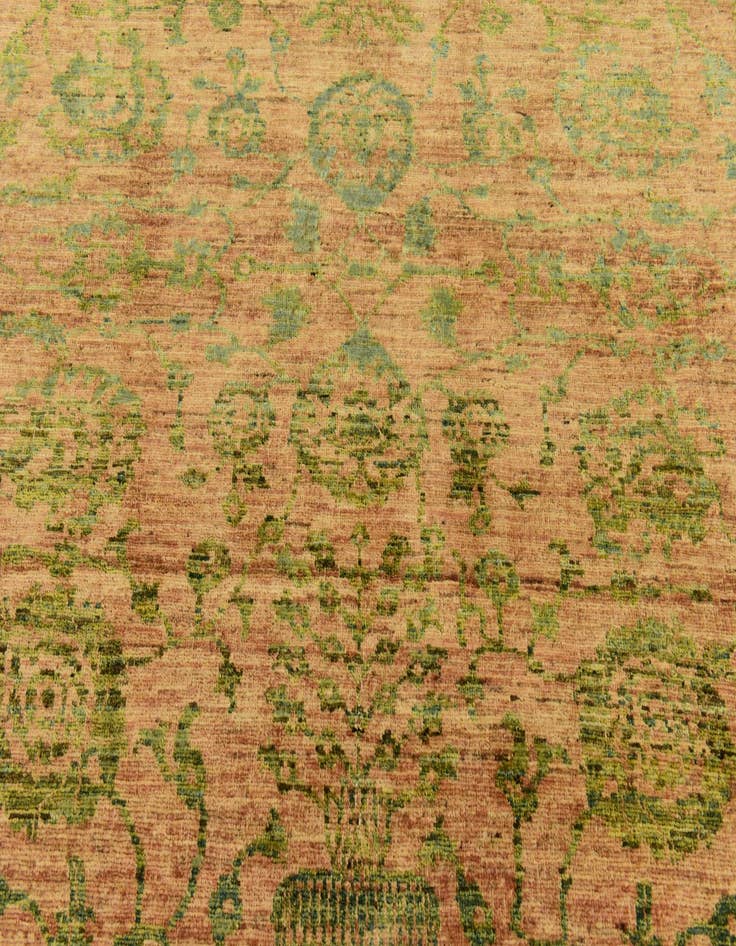 Detail image of  6' 8 x 8' 3  Hand Knotted Peshawar Ziegler Rug